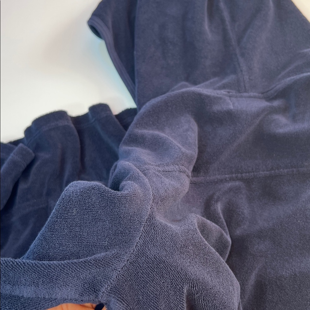 Juicy couture dress terry cloth Navy Blue Hooded Women's sport‎ mini Dress Med - Picture 9 of 10
